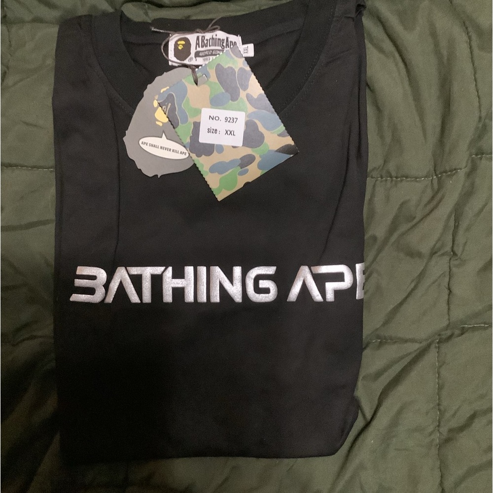 BAPE Ape Head Moon Tee Black